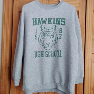 Stranger Things Hawkins High School Crewneck Sweatshirt